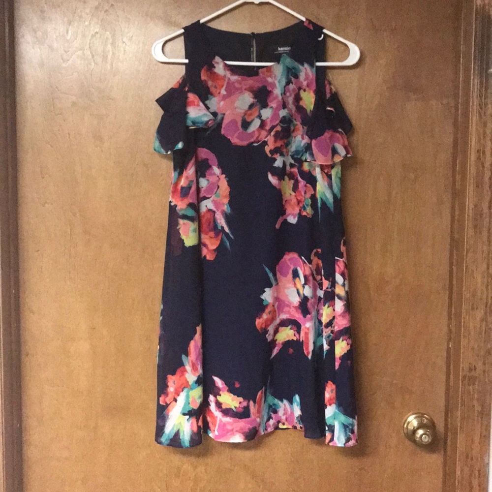 Kensie cold shoulder shift dress